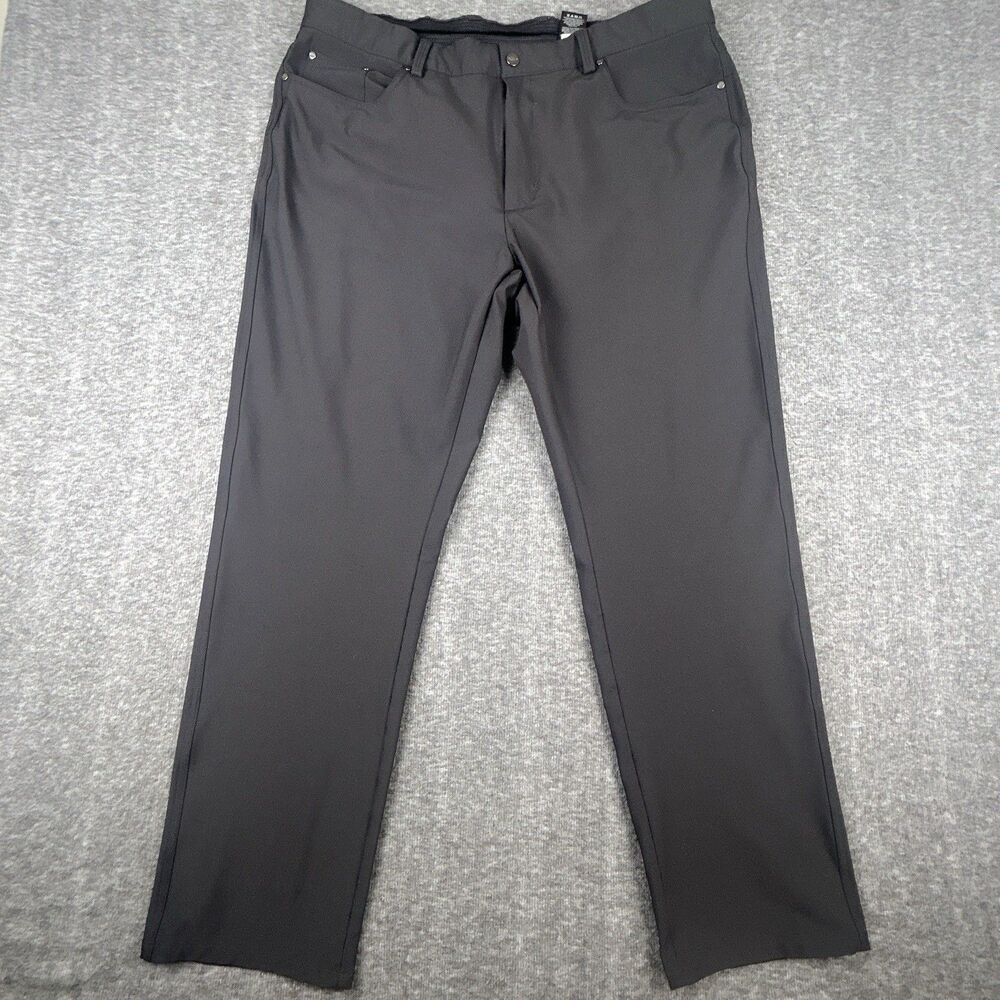 Greg Norman Stretch Golf Pants Mens Sz 38x30 Black Straight ML75 Microlux